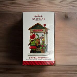 2014 Hallmark Keepsake Ornament Christmas Window 2014 Nina's Nook New With Box